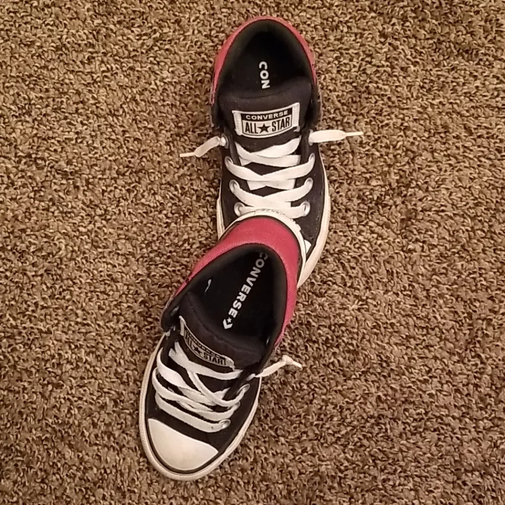 Converse all star little boy's size 11 black&white